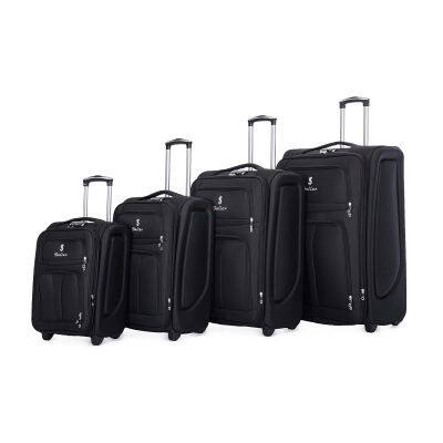 STOCK LOTS DOLLAR 3PCS 4PCS FABRIC EVA TROLLEY LUGGAGE SUITCASE SETS photo-2