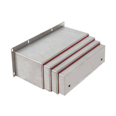 CNC Machine Cold Plate Steel Accordion Dust Cover Bellows Type Protective Telescopic Cover Protective Armor photo-4