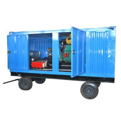 2025 New Design High Pressure Water Jetting Hydro Blasting Machine Industrial Pipeline Cleaning Diesel High Pressure Cleaners