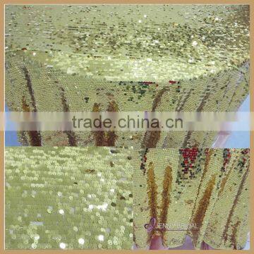 SQN#32A wholesale shiny metalic sequin table cloth wedding                        
                                                Quality Choice