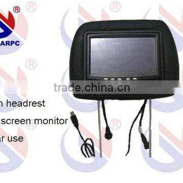 7 inch headrest lcd monitor with touch for car