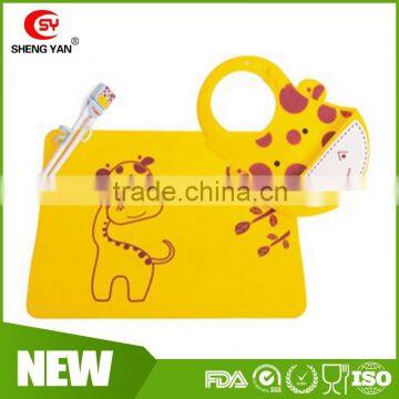 Customized Food Grade Silicone Baby Kids Placemat Bib/table Mat Quality Choice photo-5