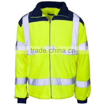 100% polyester high visibility reflective two tone workwear