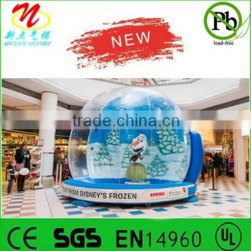 Winter themed attractions, 8ft inflatable snow globe for events