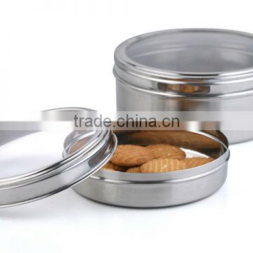 STAINLESS STEEL CAKE/COOKIE STORAGE BOX