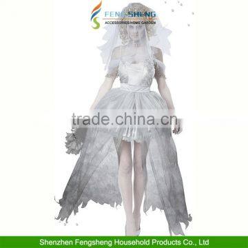 Mummy Ghost Zombie Dead And Buried Bride Halloween Costume Vampire Fancy Dress