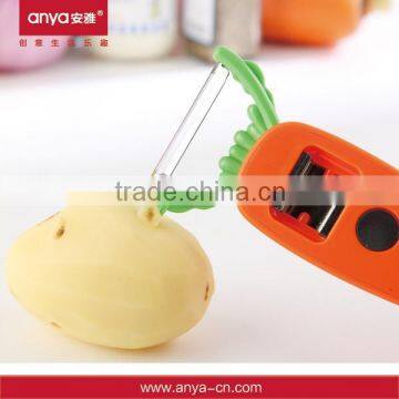 D472 3 In 1 Multi-Functional Fridge Magnet Kitchen Item Vegetable Stainless Steel Peeler With Bottle Opener