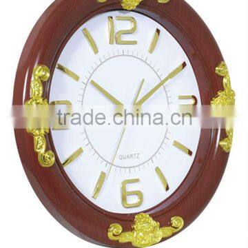 2014 New Design Antique Wooden Wall Clock