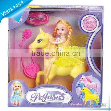 Barbie Doll Toys With Wing Horse