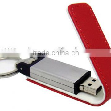 wholesale alibaba Laser logo leather usb flash drive