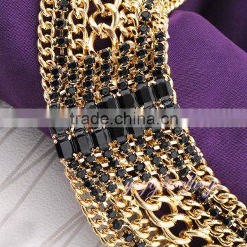 New Design Gold Plated Choker Wholesale Chunky Statement Necklace in China photo-4