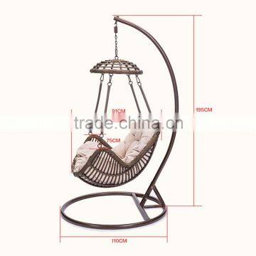 Single Seat Balcony Rattan Springs for Swing Chair Singapore Swing Egg Chair photo-5
