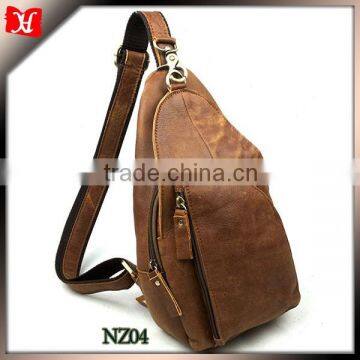 vintage leather bag brown leather shoulder bag for men Satchel bag cow leather corss bag