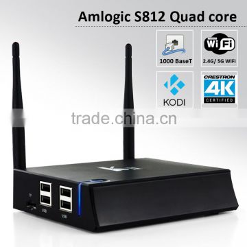 Amlogic aml s812 quad core CPU 2g ram android 4.4 tv box with HD-MI