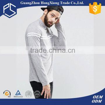 guangzhou oem 180g 95% cotton 5% spandex long sleeve men t shirt