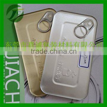 rectangular easy open end can lid EOE for tinplate packing