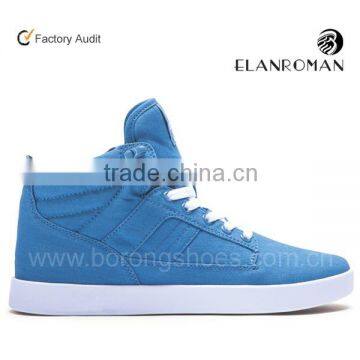 Men sneaker for ankle blue canvas with high quality and wholesale price