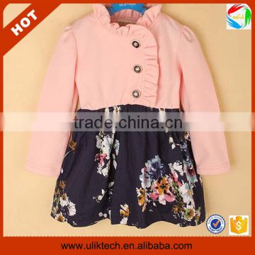 Wholesale kids clothes stock girls fall boutique clothes cheap price (Ulik-A0394)