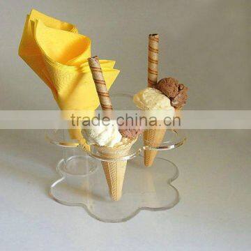 Acrylic Cake Candy Holder Transparent Acrylic Ice Cream Display Stand