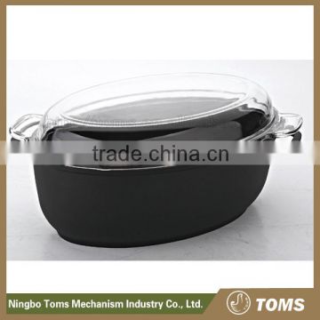 New Design easy for clean enamel cast iron roaster pan