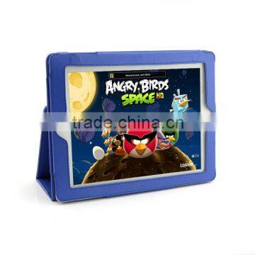New Blue Wallet Leather Case For Apple iPad4