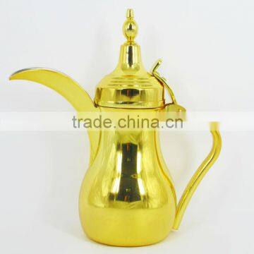 Stainless Steel Arabic Brass Coffee Pot With Dates