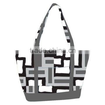 canvas tote bag leather handle