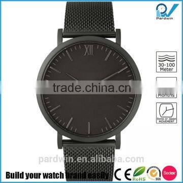 Polished Gold Plated 316L Stainless Steel Material Crystal Sapphire 5ATM Water Resistant Unisex Watch photo-2