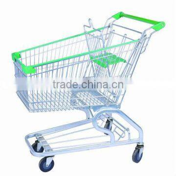 German Style Grocery Shopping Trolley Cart 80L