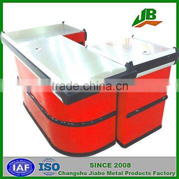 red clr stainless steel register checkout counter