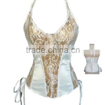 Bridal Wedding Underwear Lingerie Steel Boned Push Up Bra Corset Tops