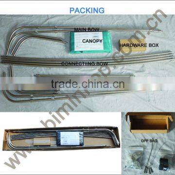 All Weather Prorector 2 Bow Stainless Steel Frame Bimini Top photo-2