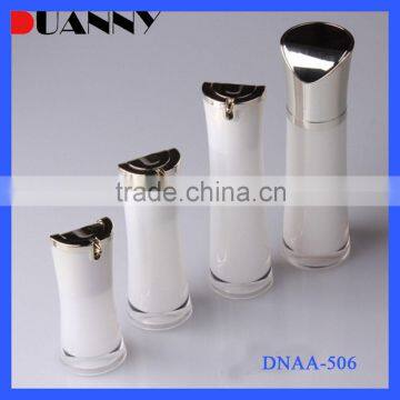 15Ml 30Ml 50Ml Acrylic Plastic Airless Cosmetic Bottle,White Airless Pump Bottle