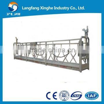 800kg/630kg facade cleaning cradle /Wire Rope suspended Hanging Platform/Chimney Scaffolding