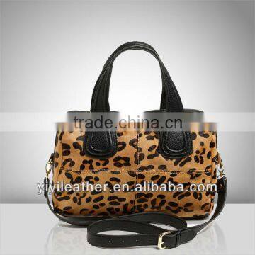 V439-fashion branded designer pony fur leather handbag 2015 hot sale ladies