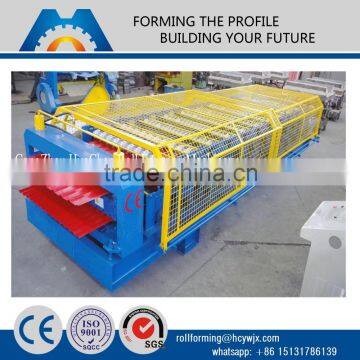 eu colour coated steel profile roofing sheet machine, roll forming machine for sale