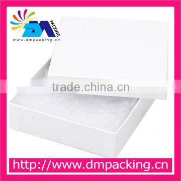 White Jewelry Box with Filler for jewelry display and packaging