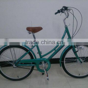 cheap holland style vintage bicycle with dynamo-powered lamp city bike for women