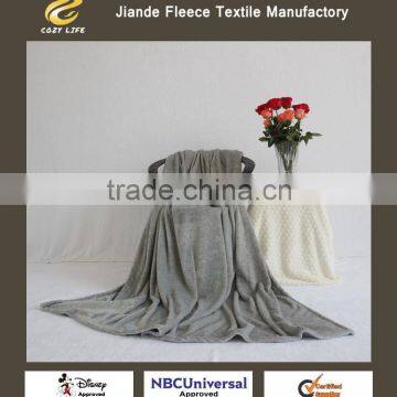 new design 100 polyester fleece flannel blanket throw micro plush blanket factory China Made in China super soft