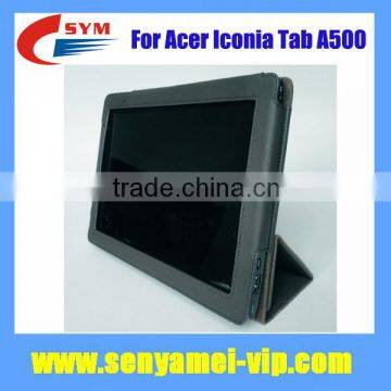 Leather Case for Acer Iconia Tab A500, Stand Case for Acer A500