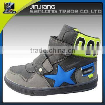 2016 stylish custom made skateboard high ankle kids leisure shoe