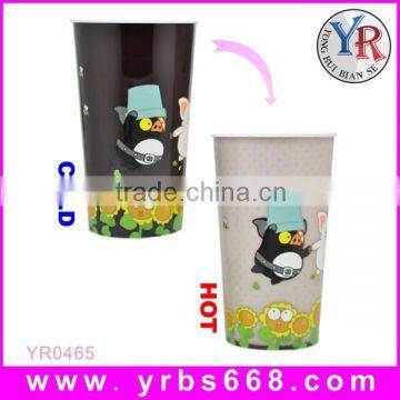 promotional advertising single wall plastic outdoor cup water bottles