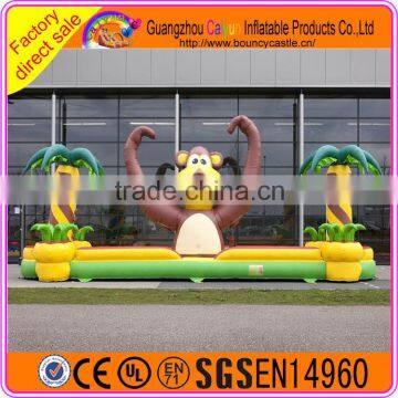 Funny game inflatable bungee run for kids adults