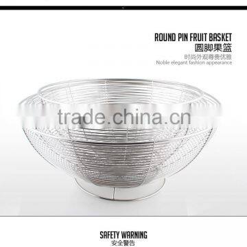 new products stainless steel storage basket for fruits and vegetables