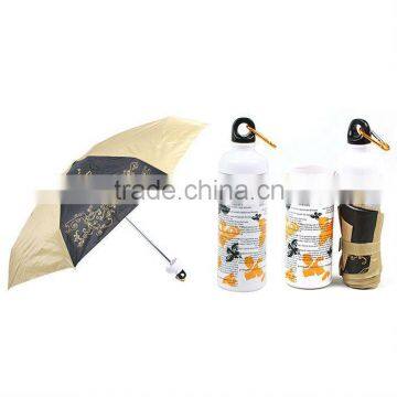 Wholesale Cheap OEM Creative 3 Folding Bottle Shape Gift Umbrella