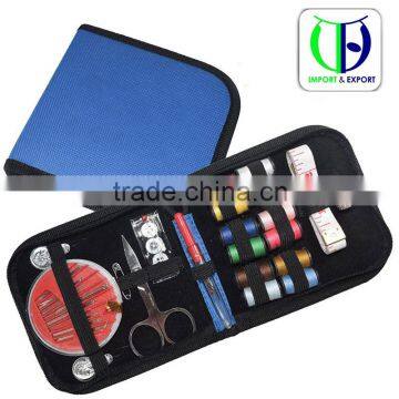 12.5*11.5*2.5 sewing kit in zipper pouch cheap mini sewing kit