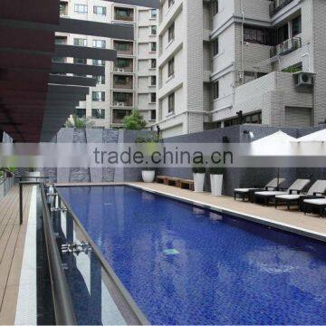 Hot Sale China Anti-slip WPC Swimming Pool Tiles/Swimming Pool Flooring for Outdoor photo-2