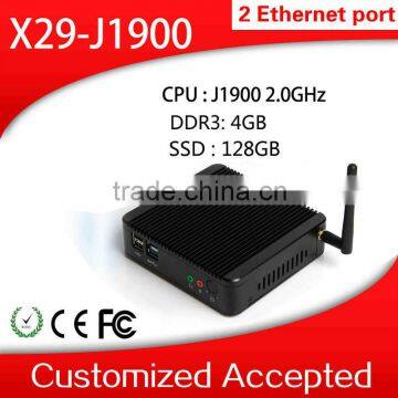 Hot X29-J1900 Celeron Quad Core 4G RAM 32G SSD Mini Pc Ubuntu Fanless i7 Linux PC Support Win 7 XP System