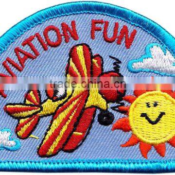 Beautiful High Quality Woven Merrow Border Iron on Paper on Patches photo-2