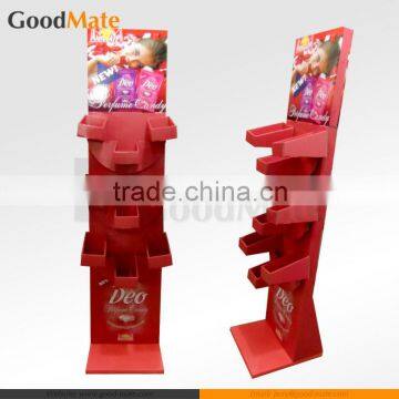 Snacks FSDU Paper Cardboard Display Stand With Red